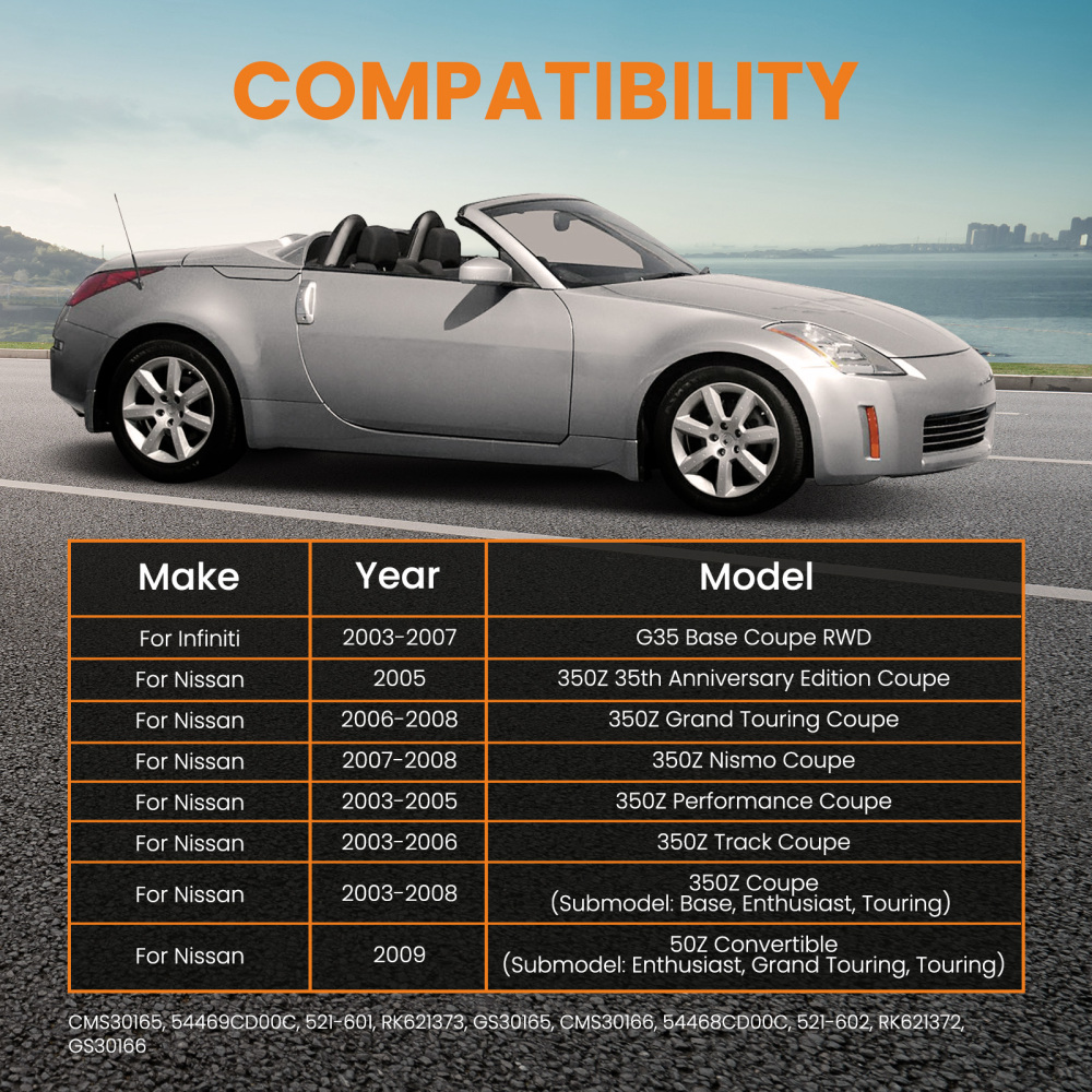 Pair Of Rear Anteriore Inferiore Sxdx Bracci di Controllo compatibile per Nissan 350 Z Z33