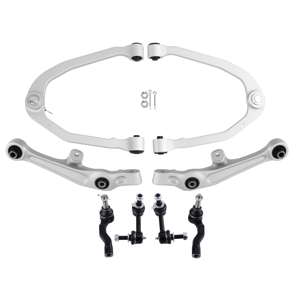 8 Pcs Front Upper & Lower Control Arm compatible for Infiniti G35 2003 - 2006 RWD