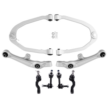 8 Pcs Front Upper & Lower Control Arm compatible for Infiniti G35 2003 - 2006 RWD