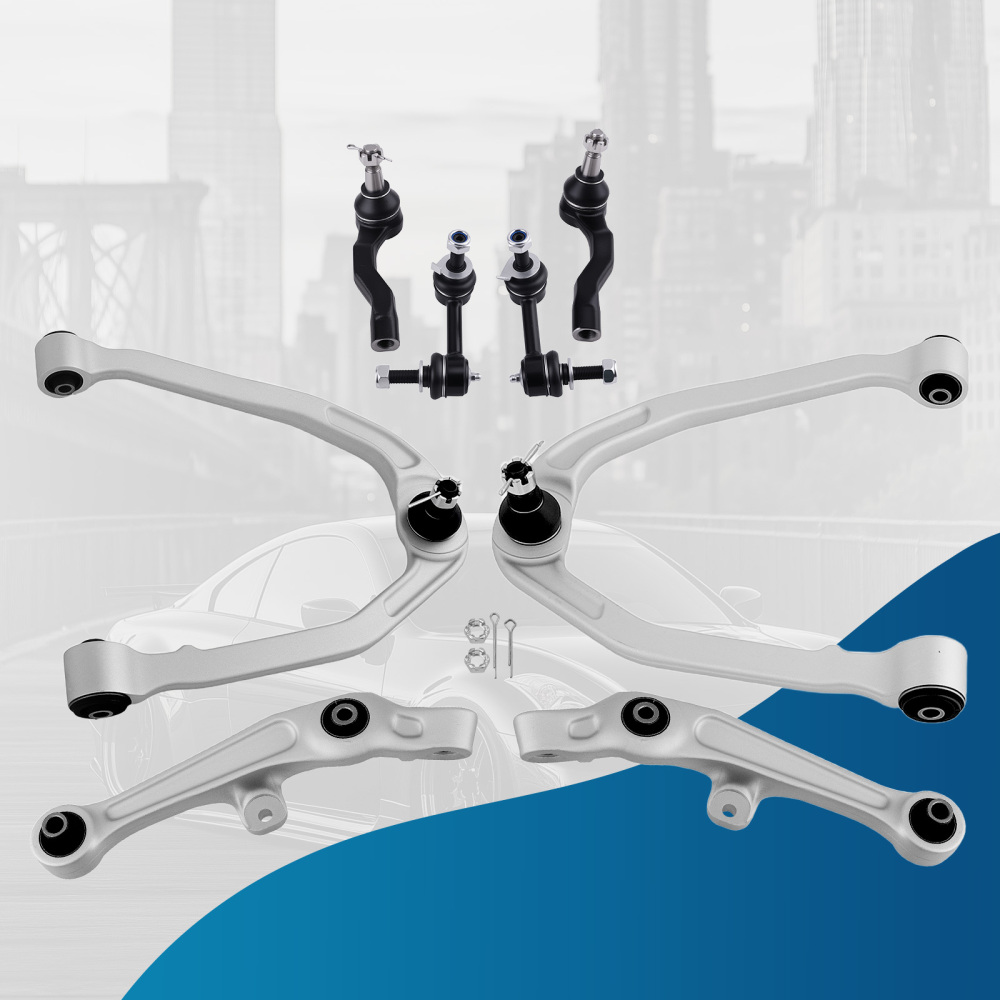 8 Pcs Front Upper & Lower Control Arm compatible for Infiniti G35 2003 - 2006 RWD