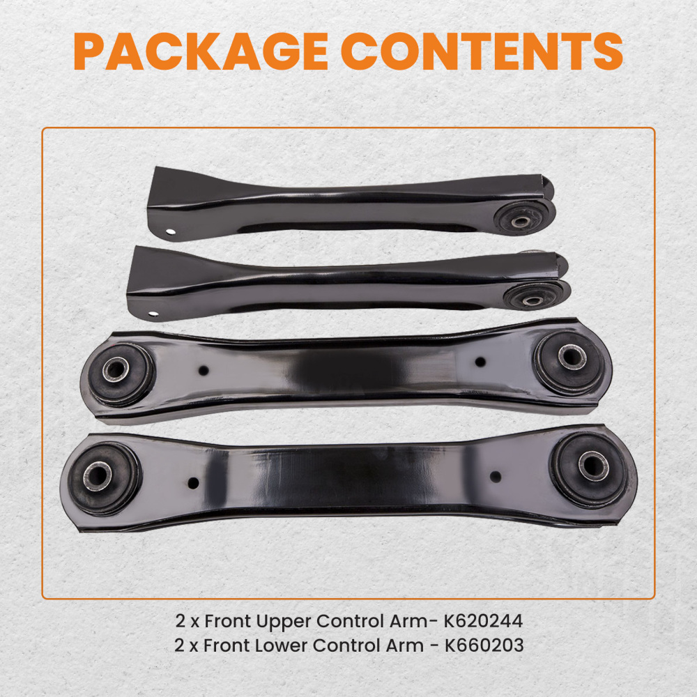 ABC front Upper and Lower Control Arm Assembly compatible for Jeep Grand Cherokee 1993 - 1998 suspension arms