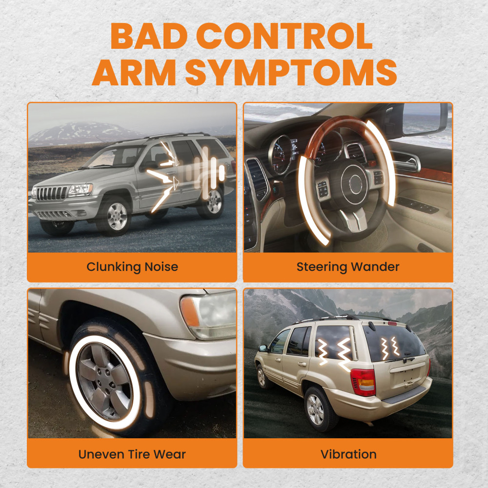 Bracci Di Controllo Anteriori Superiori Inferiori compatibile per Jeep Grand Cherokee 99-04