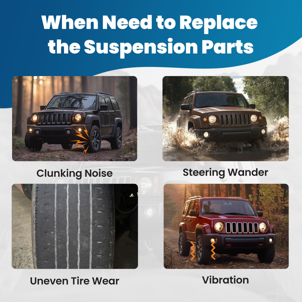 Front UpperLower Control Arms for 2020-2023 compatible for Jeep Gladiator 2018-2023 Wrangler