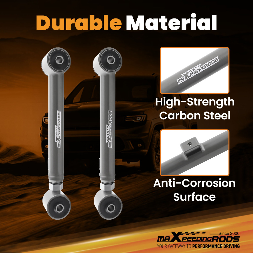 4 Pcs Adjustable Rear Control Arms 0-6 Lift for 2009-2024 compatible for Ram 1500 Gladiator