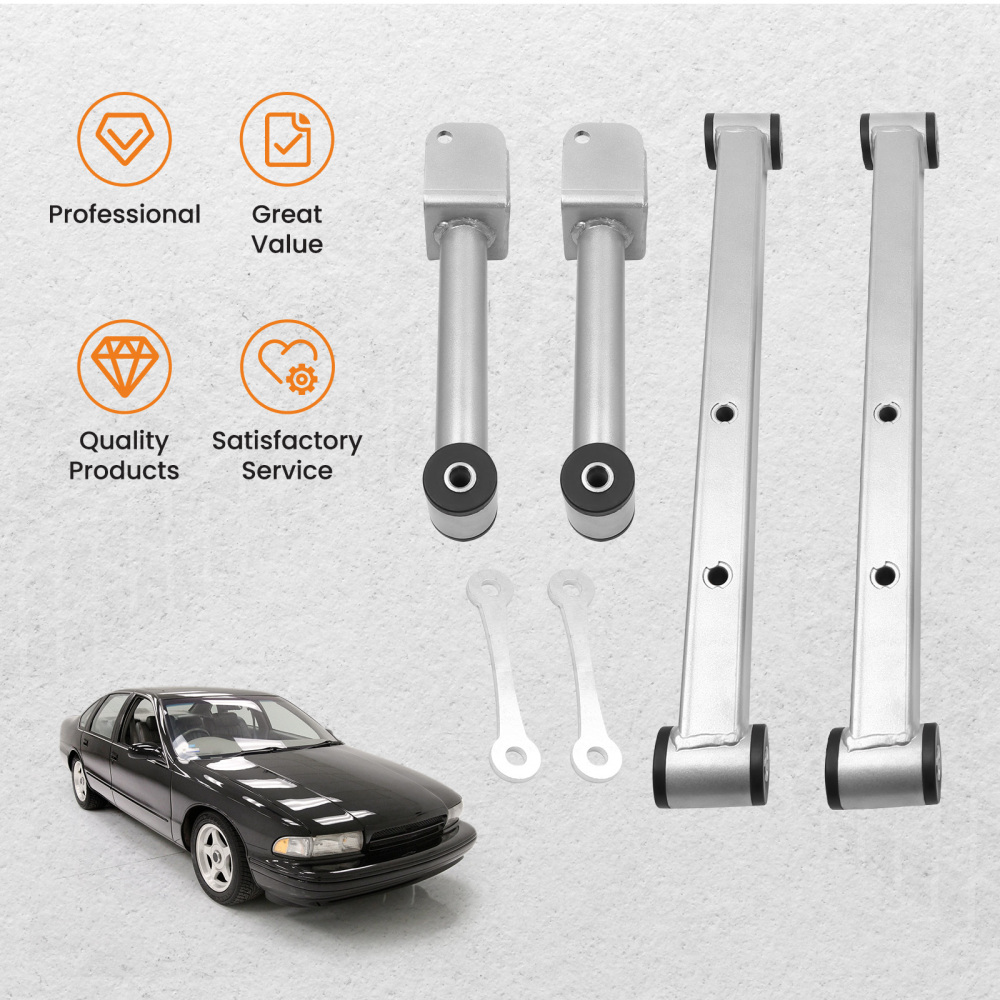 4x Left Right Rear LowerUpper Control Arm compatible for Chevrolet Caprice 1978 - 1996