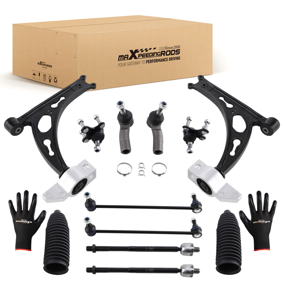 10PCS SUSPENSION WISHBONE FRONT CONTROL ARM compatible for VW GOLF V VI TOURAN compatible for AUDI A3 compatible for SEAT