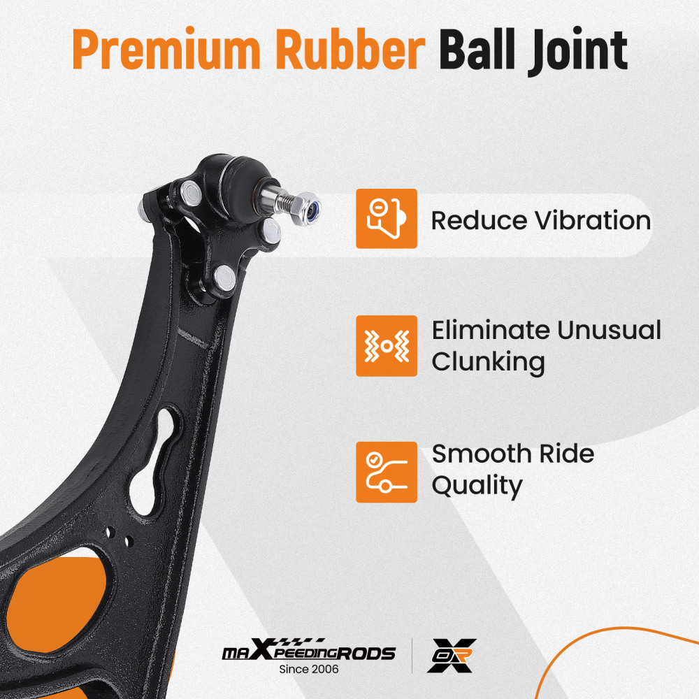 Suspension Wishbone Front Control Arm Kit compatible for VW Golf V VI Touran compatible for AUDI A3 compatible for SEAT