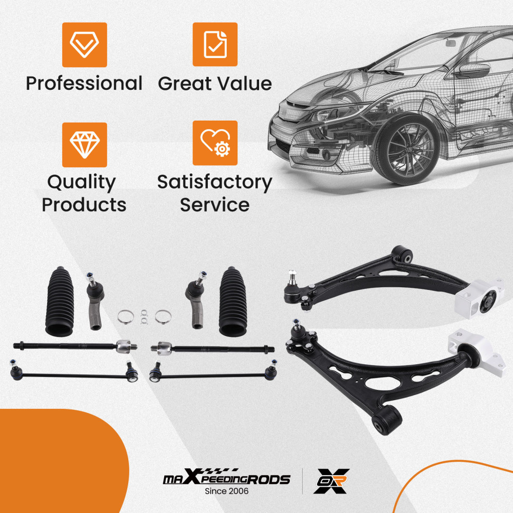 Suspension Wishbone Front Control Arm Kit compatible para VW SKODA Octavia II Superb II