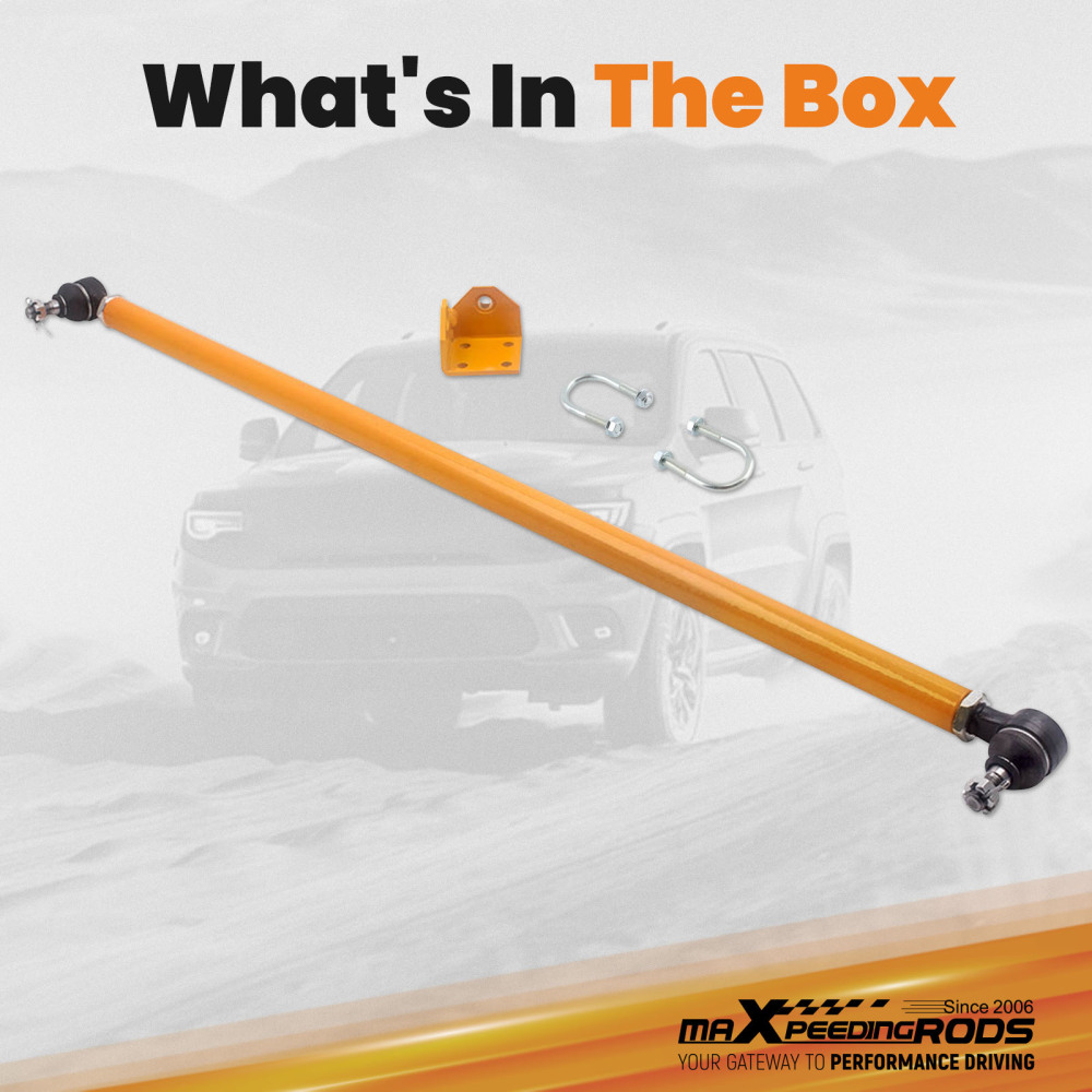 ADJUSTABLE DRAG LINK + 2X REAR UPPER CONTROL ARMSFOR compatible for NISSAN Y61 GU compatible for PATROL 4WD