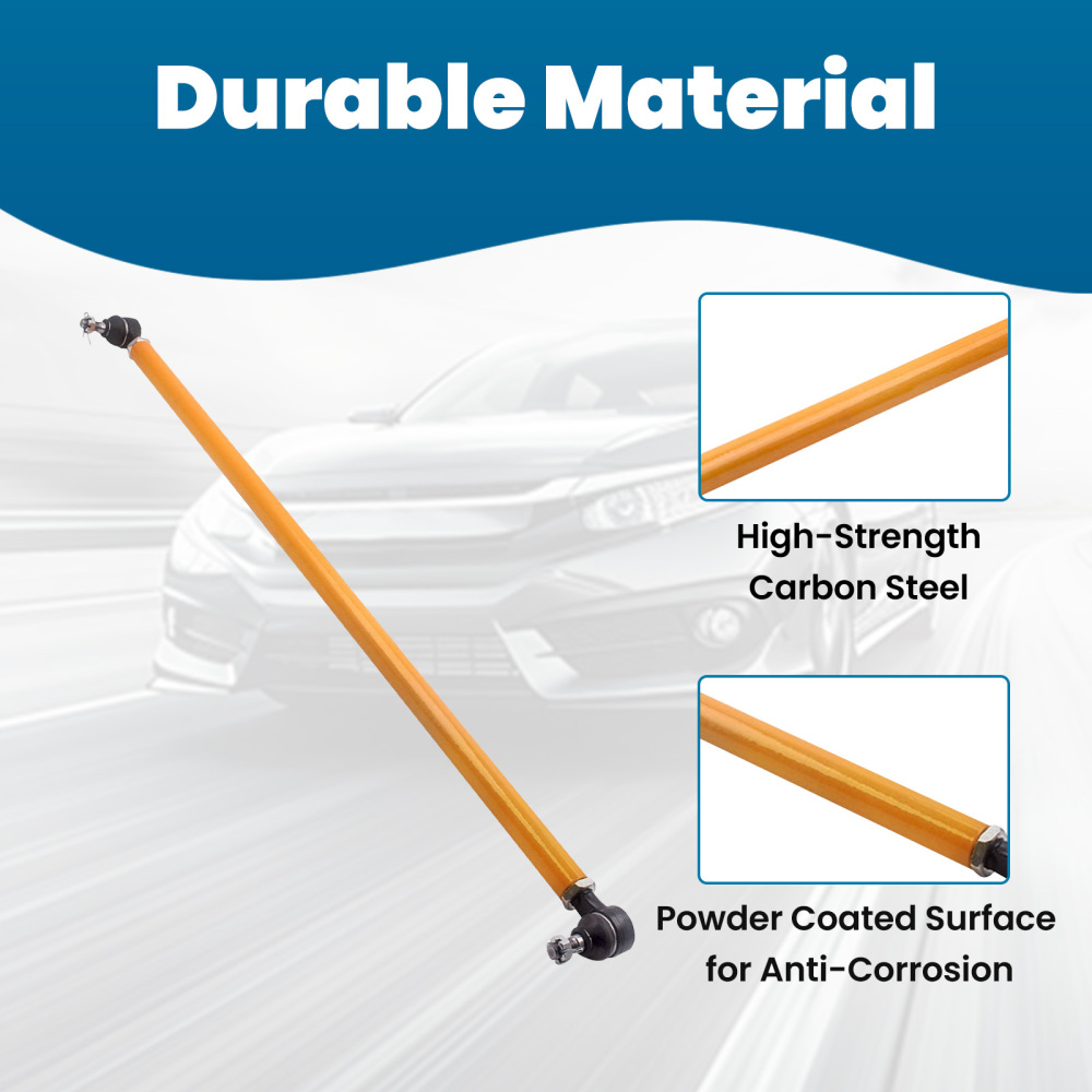 ADJUSTABLE DRAG LINK + 2X REAR UPPER CONTROL ARMSFOR compatible for NISSAN Y61 GU compatible for PATROL 4WD