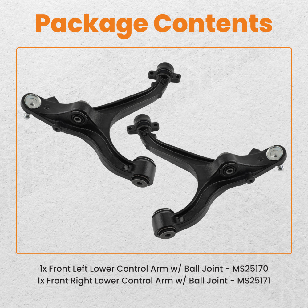 Front Lower Control Arms w/ Ball Joint compatible for Jeep Commander Grand Cherokee 05-2010