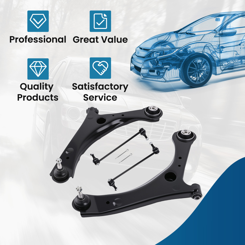 Front Lower Control Arm + Ball Joint + Sway Bar for Grand Caravan TownCountry