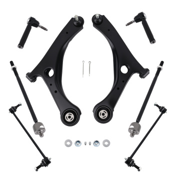 Front Lower Control Arms + Tie Rods + Sway Bar Links For 2008-2018 Grand Caravan