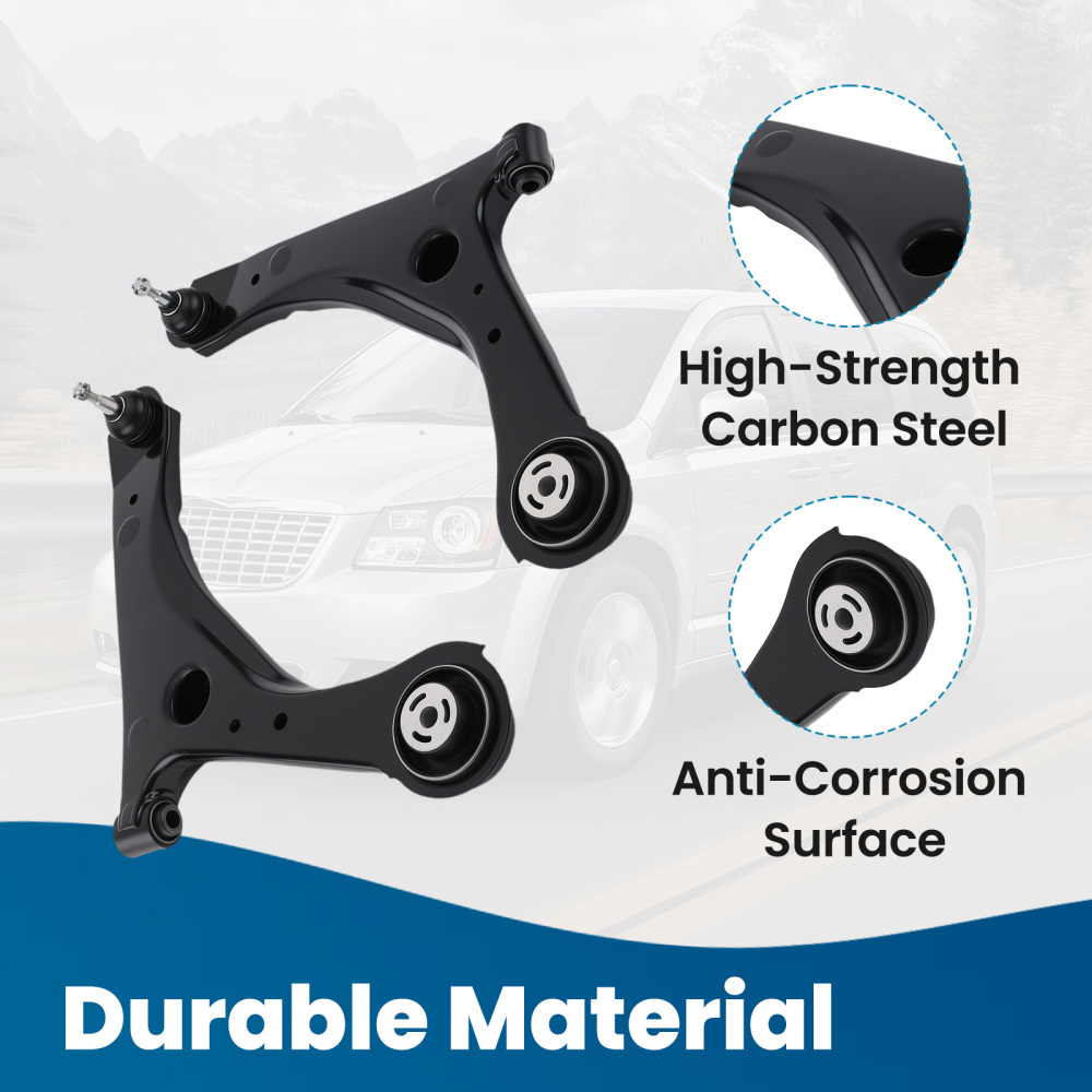 Front Lower Control Arms + Tie Rods + Sway Bar Links For 2008-2018 Grand Caravan