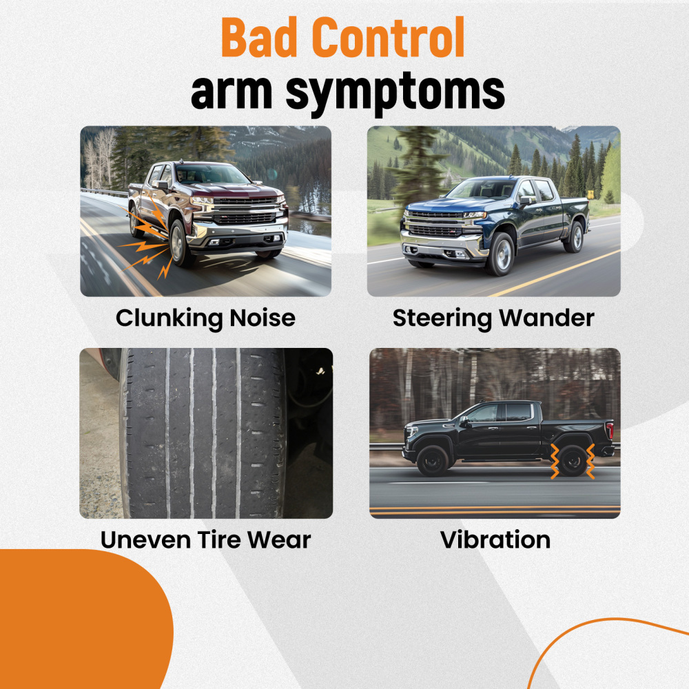 10x Front Upper Control Arms Tie Rod Sway Bar Link Kit compatible for Hummer H3 2006-2010