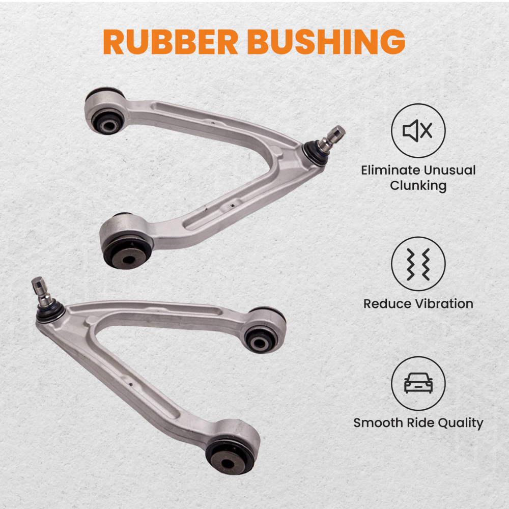 2 Pcs Silver Front Upper Control Arms compatible for Hummer H3 2006-2009 RK621675 suspension arms