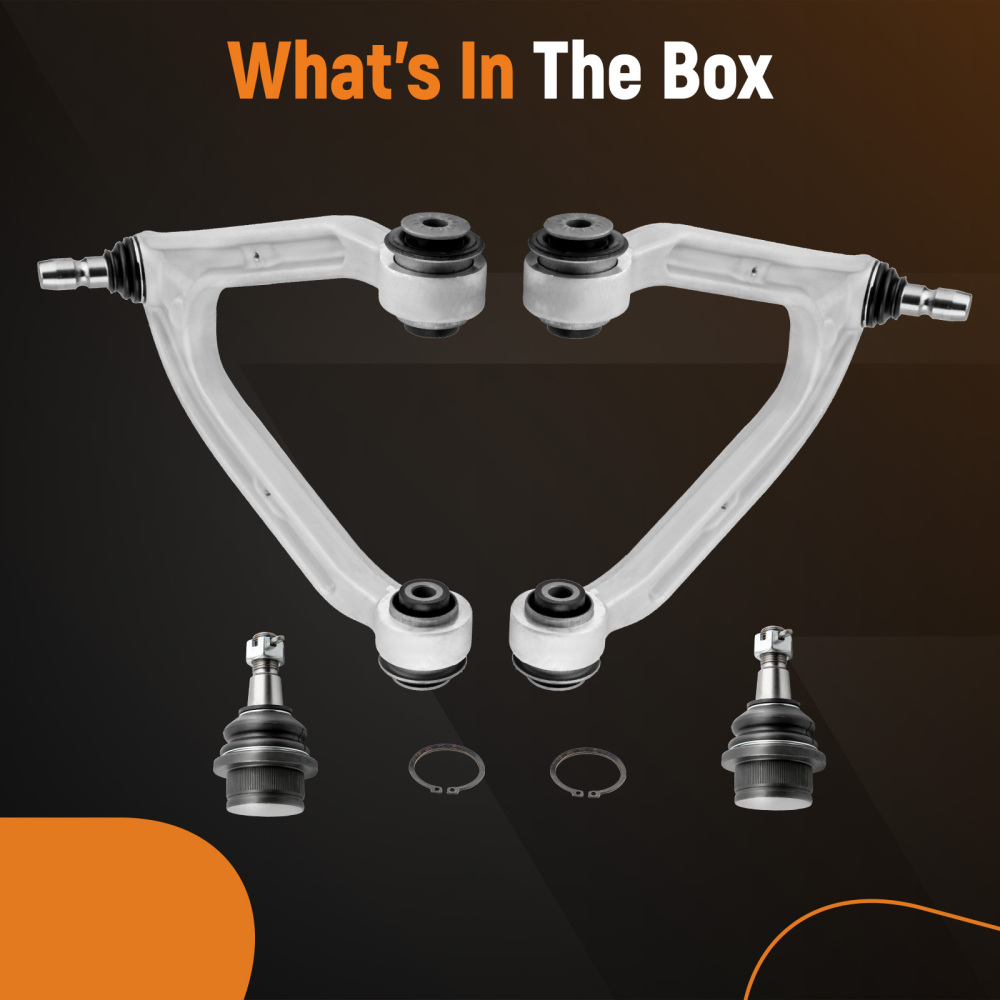 4 PIEZAS DELANTERO BRAZOS DE CONTROL SUSPENSIÓN KIT compatible para HUMMER H3 H3T 2005-2010