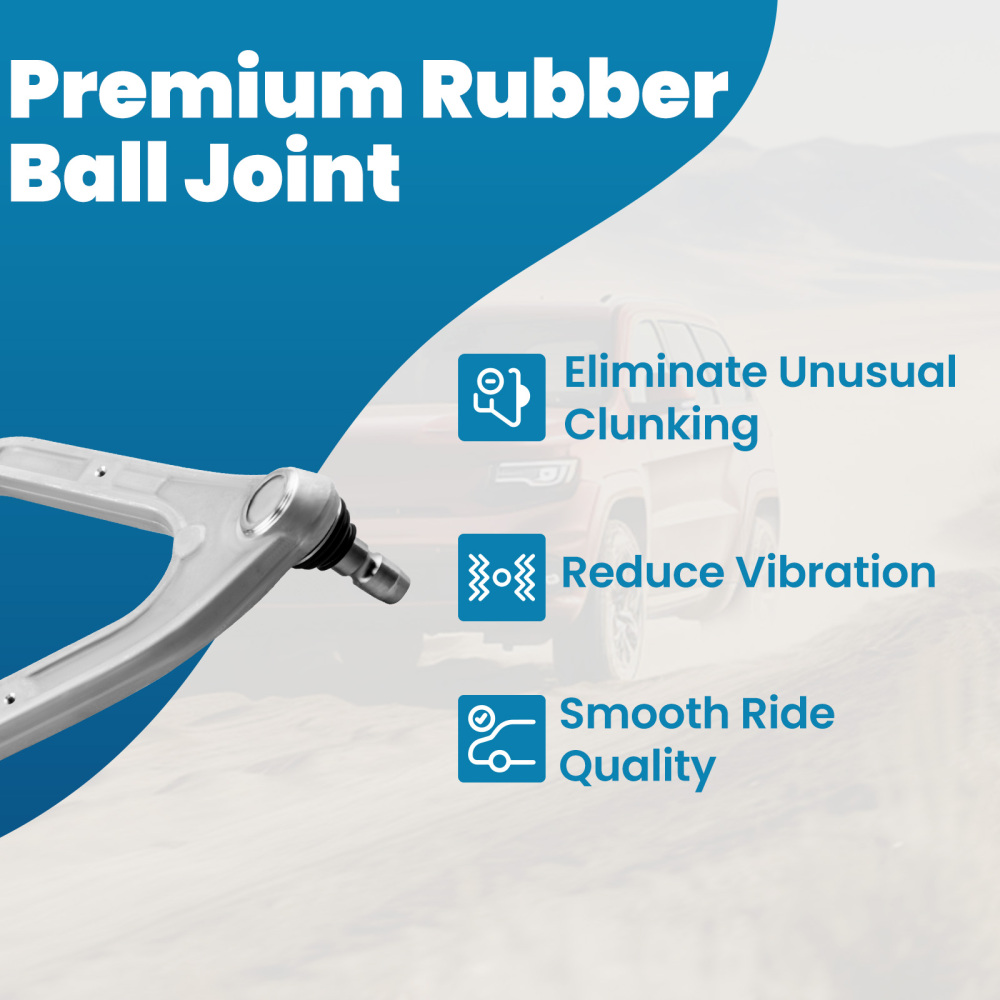 4 PIEZAS DELANTERO BRAZOS DE CONTROL SUSPENSIÓN KIT compatible para HUMMER H3 H3T 2005-2010