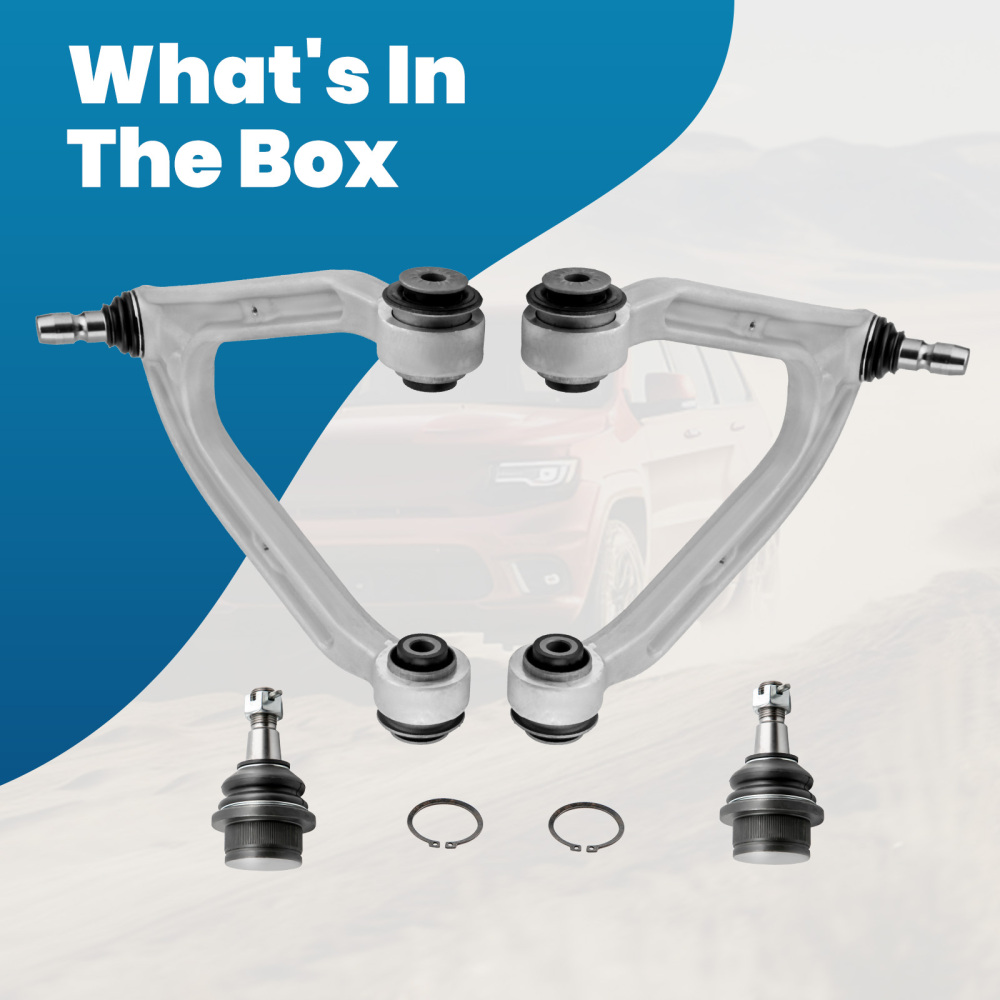 4 PIEZAS DELANTERO BRAZOS DE CONTROL SUSPENSIÓN KIT compatible para HUMMER H3 H3T 2005-2010