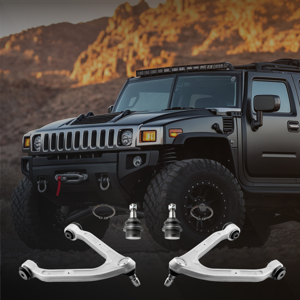4 PIEZAS DELANTERO BRAZOS DE CONTROL SUSPENSIÓN KIT compatible para HUMMER H3 H3T 2005-2010