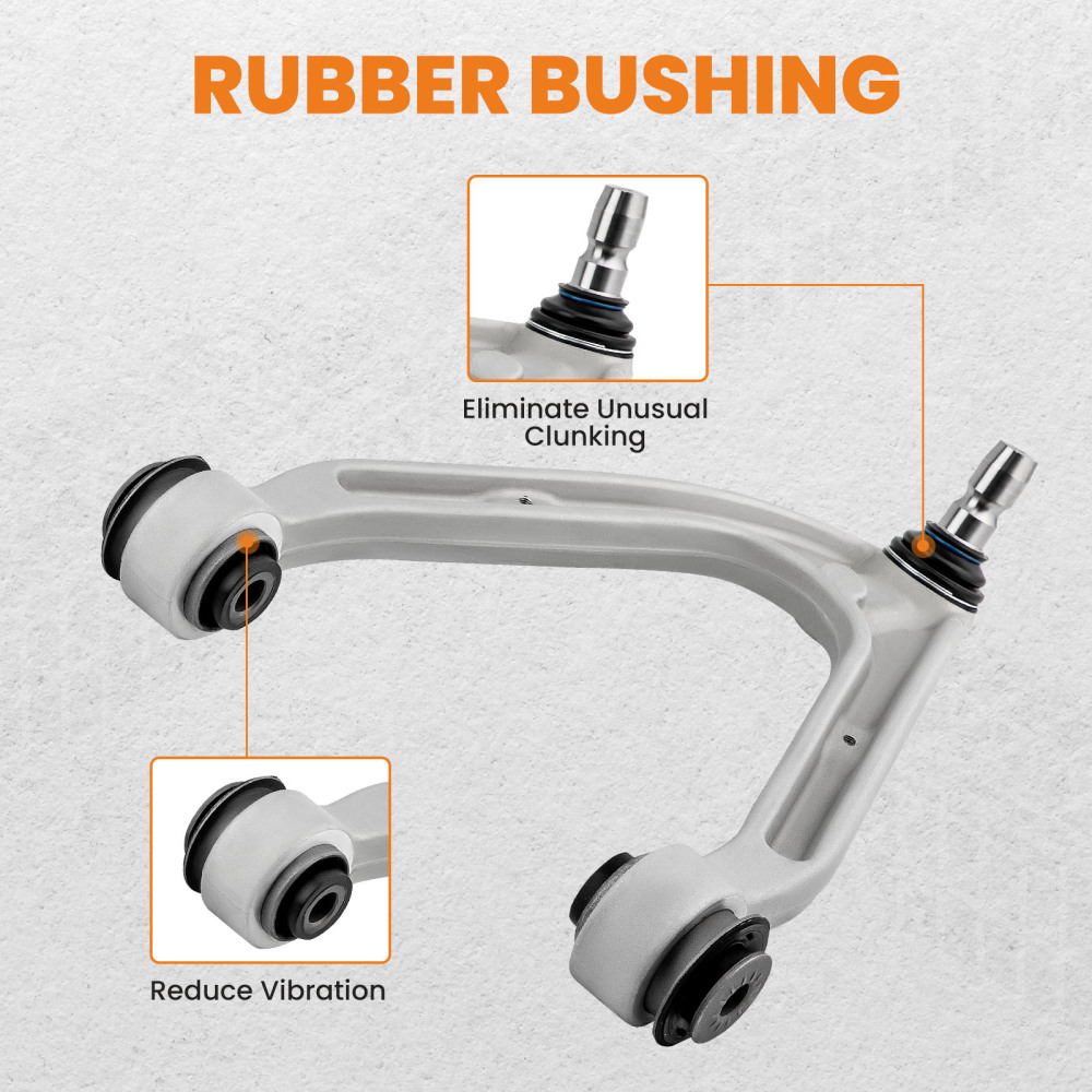 Control Arm Ball Joint Front Upper Lower Lh Rh Set Of 4 compatible pour Hummer H3 H3t