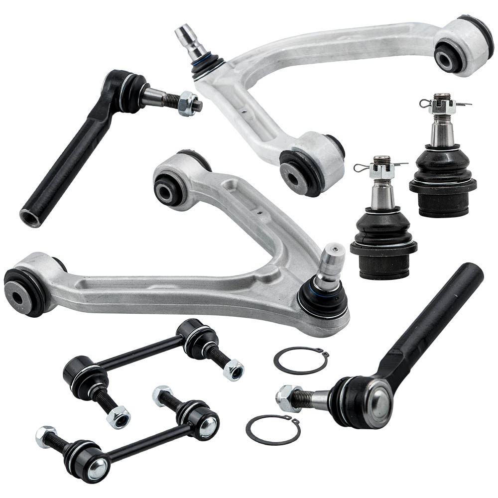 8pcs Front Suspension Control Arm Ball Joint Sway Bar Link Tie Rod compatible for Hummer H3