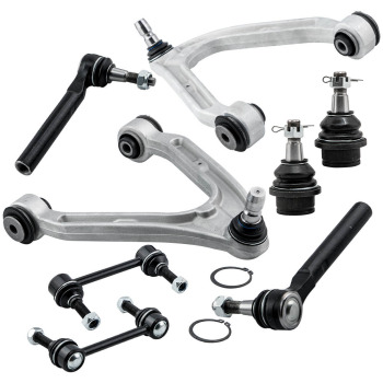 8pcs Front Suspension Control Arm Ball Joint Sway Bar Link Tie Rod compatible for Hummer H3