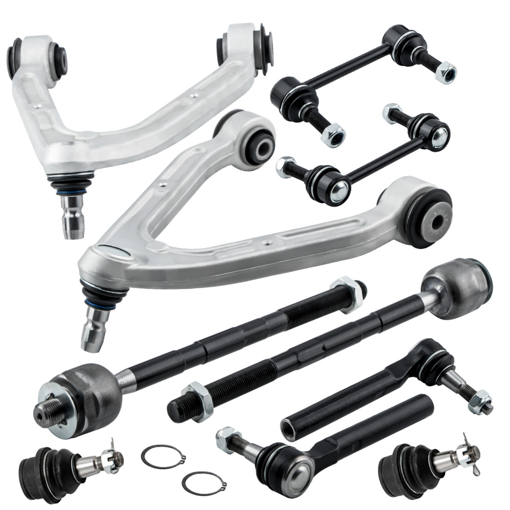 8pcs Front Suspension Control Arm Ball Joint Sway Bar Link Tie Rod compatible for Hummer H3