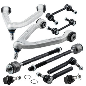 8pcs Front Suspension Control Arm Ball Joint Sway Bar Link Tie Rod compatible for Hummer H3