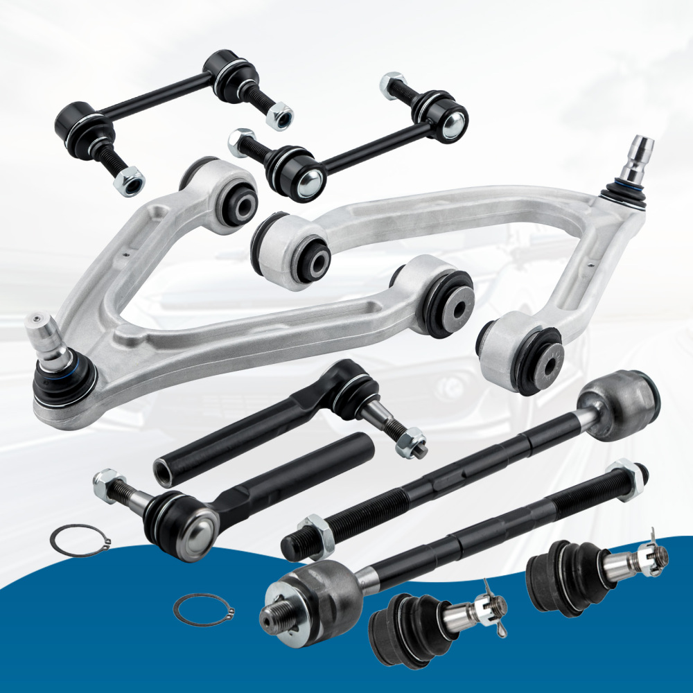 8pcs Front Suspension Control Arm Ball Joint Sway Bar Link Tie Rod compatible for Hummer H3