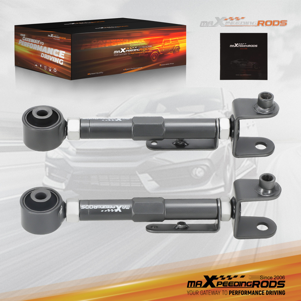 Rear Upper Adjustable Rear Suspension Control Arm Camber Arms Kit compatible for Honda CRV