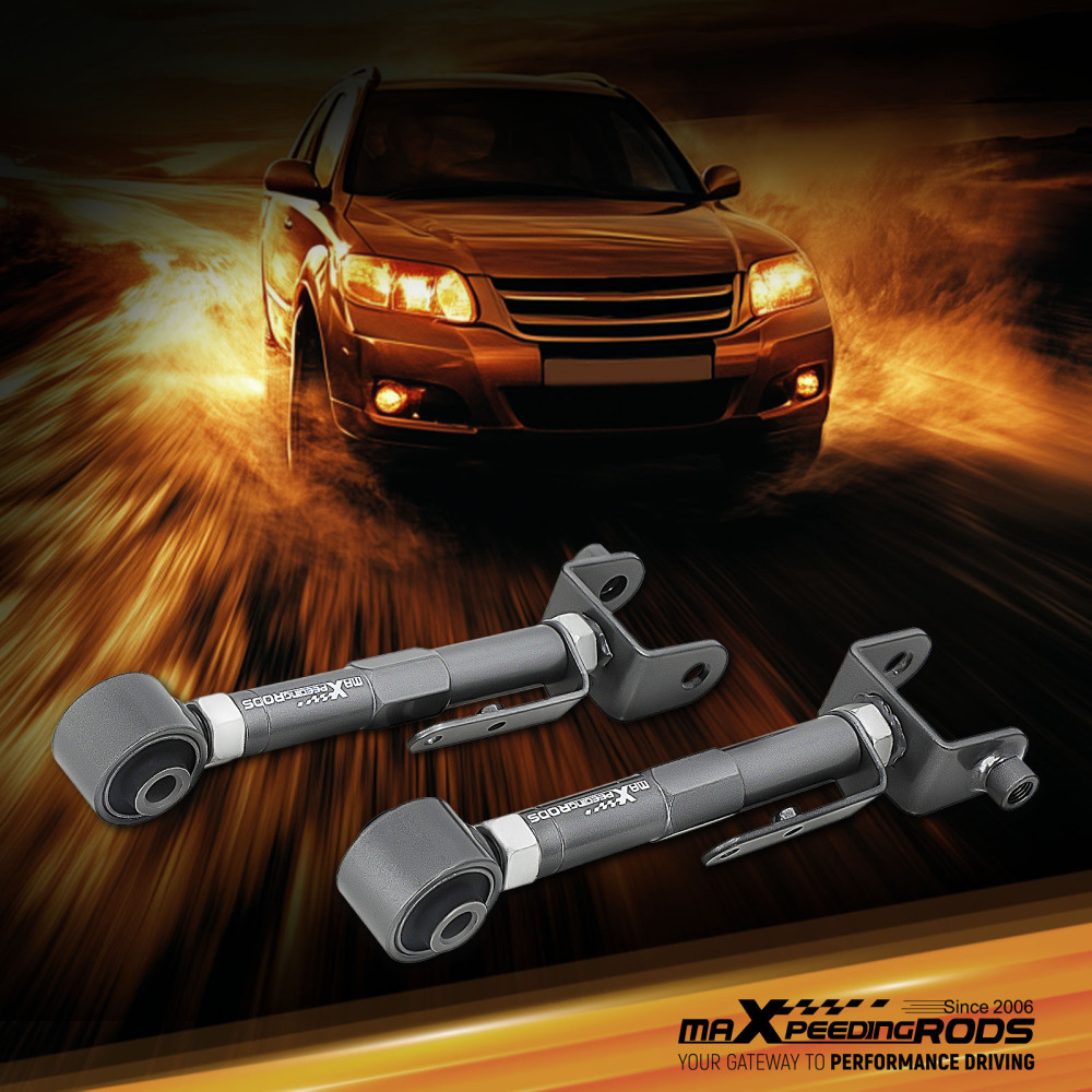 Rear Upper Adjustable Rear Suspension Control Arm Camber Arms Kit compatible for Honda CRV