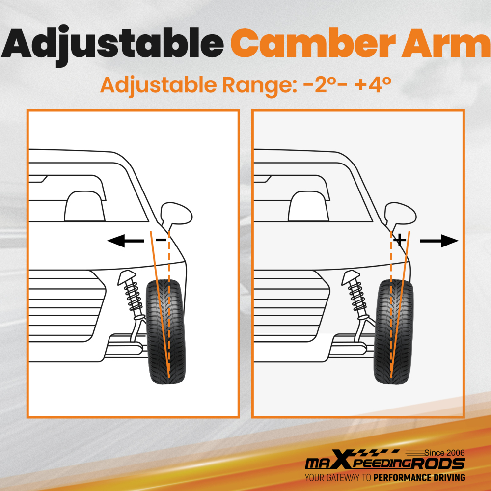 Rear Upper Adjustable Rear Suspension Control Arm Camber Arms Kit compatible for Honda CRV