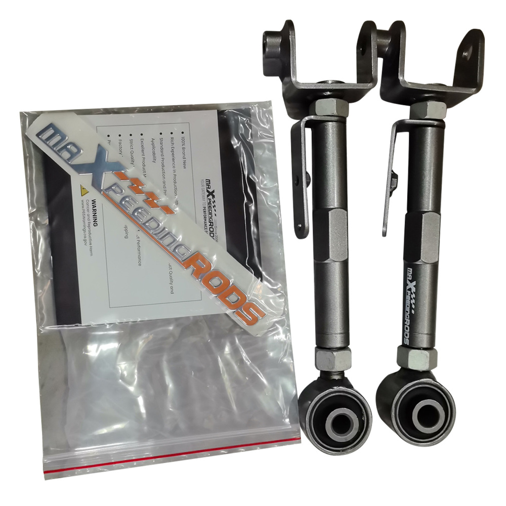 2x Rear Upper Adjustable Camber Control Arm Suspension Kit compatible for Honda CRV 02-06
