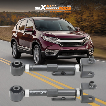 2x Rear Upper Adjustable Camber Control Arm Suspension Kit compatible for Honda CRV 02-06