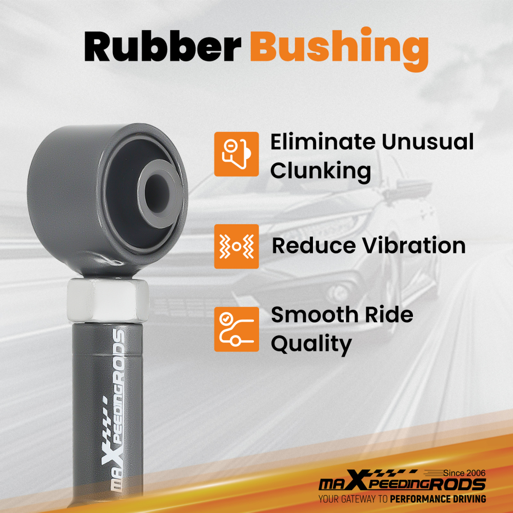 2x Rear Upper Adjustable Camber Control Arm Suspension Kit compatible for Honda CRV 02-06