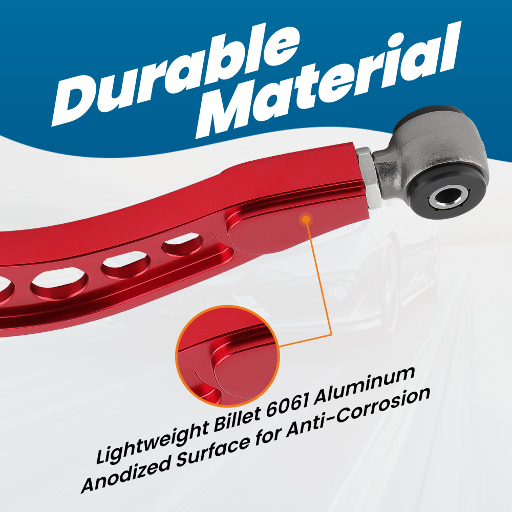 2x Adjustable Rear Upper Camber Control Arms Kit for 2006-2015 Honda Civic 1.8L