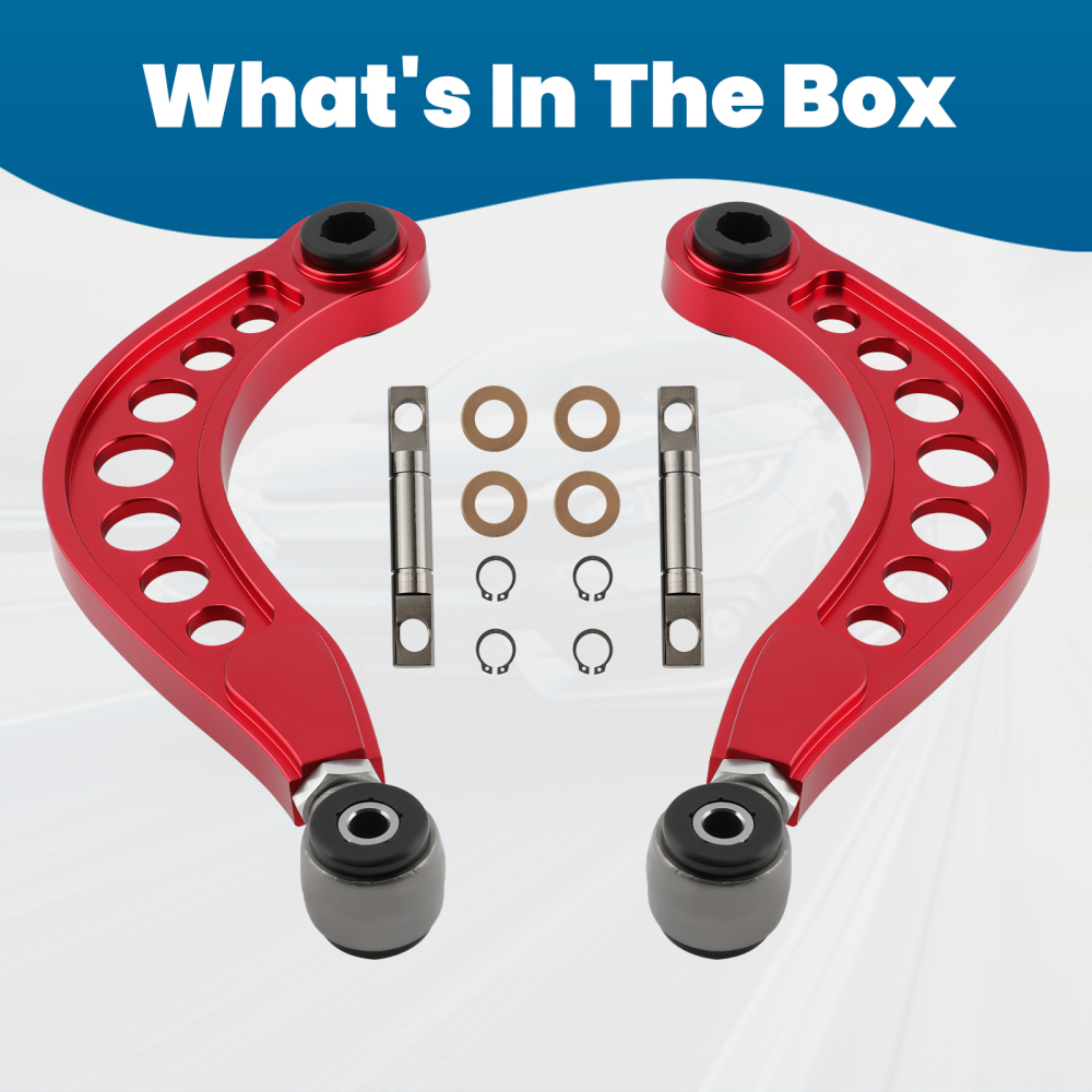 Suspension Adjustable Rear Upper Camber Control Arms Kit compatible for Honda Civic 2006-15