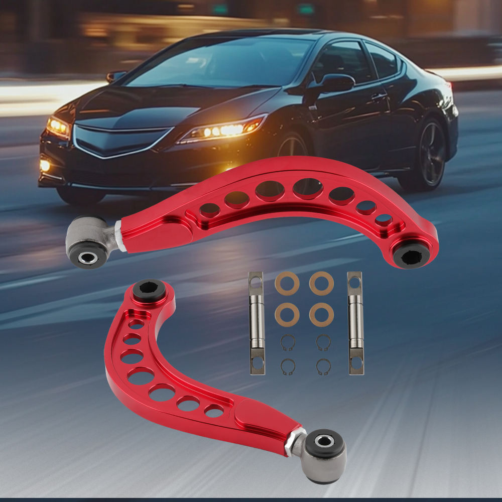 Suspension Adjustable Rear Upper Camber Control Arms Kit compatible for Honda Civic 2006-15