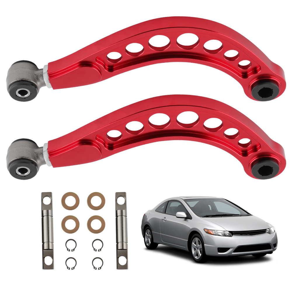 Suspension Adjustable Rear Upper Camber Control Arms Kit compatible for Honda Civic 2006-15