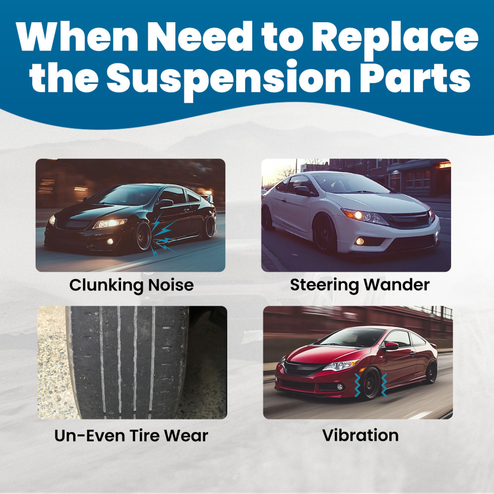 Suspension Adjustable Rear Upper Camber Control Arms Kit compatible for Honda Civic 2006-15