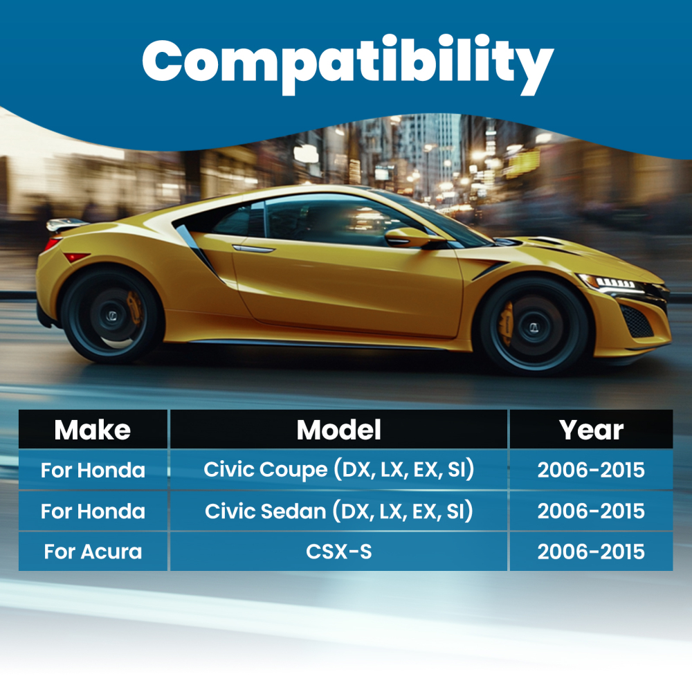 Suspension Adjustable Rear Upper Camber Control Arms Kit compatible for Honda Civic 2006-15