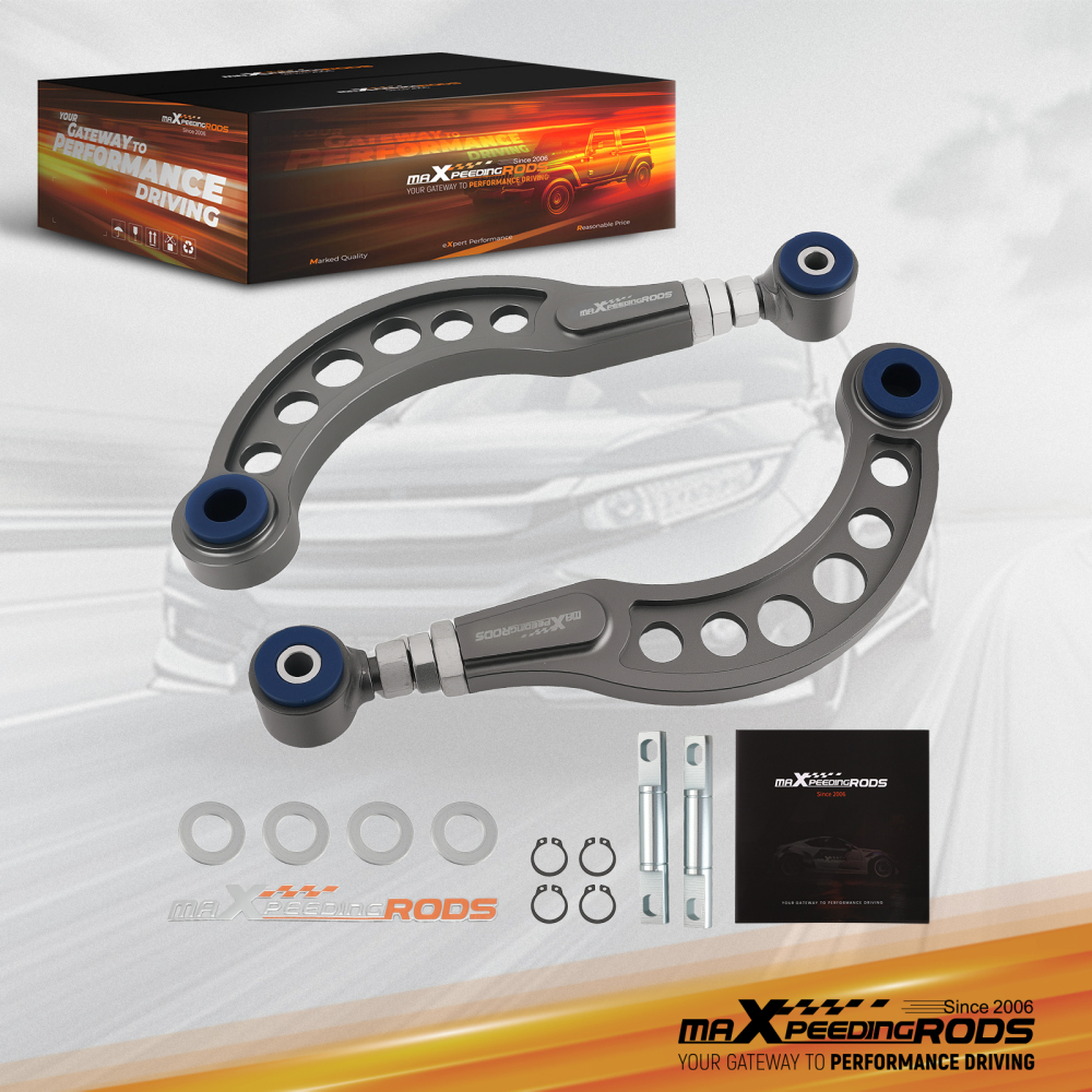 Adjustable Rear Upper Camber Control Arm Kit compatible for Honda Civic Coupe 2006-2015