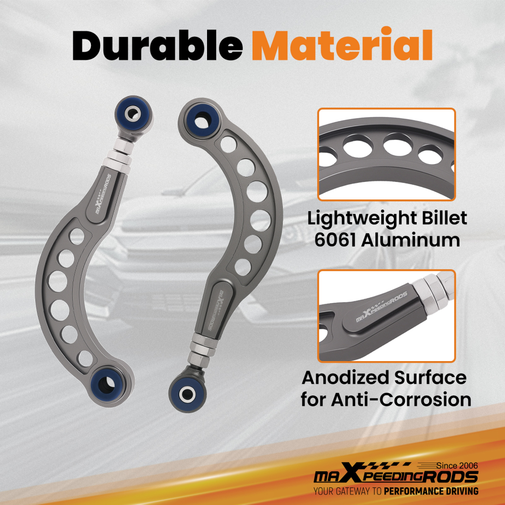 Adjustable Rear Upper Camber Control Arm Kit compatible for Honda Civic Coupe 2006-2015