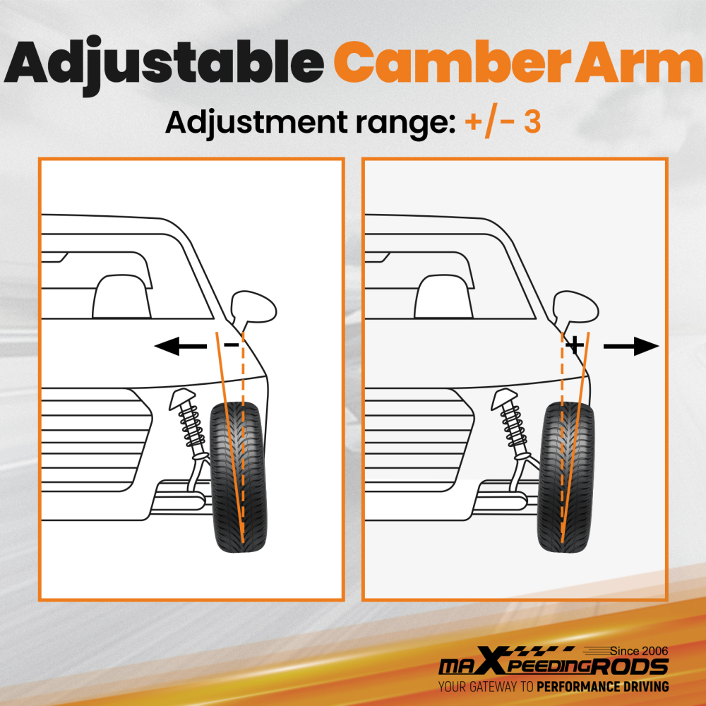 Adjustable Rear Upper Camber Control Arm Kit compatible for Honda Civic Coupe 2006-2015