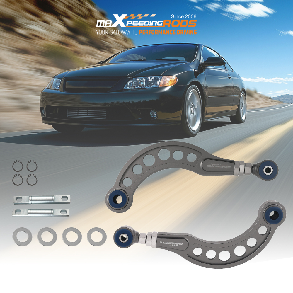 Adjustable Rear Upper Camber Control Arm Kit compatible for Honda Civic Coupe 2006-2015