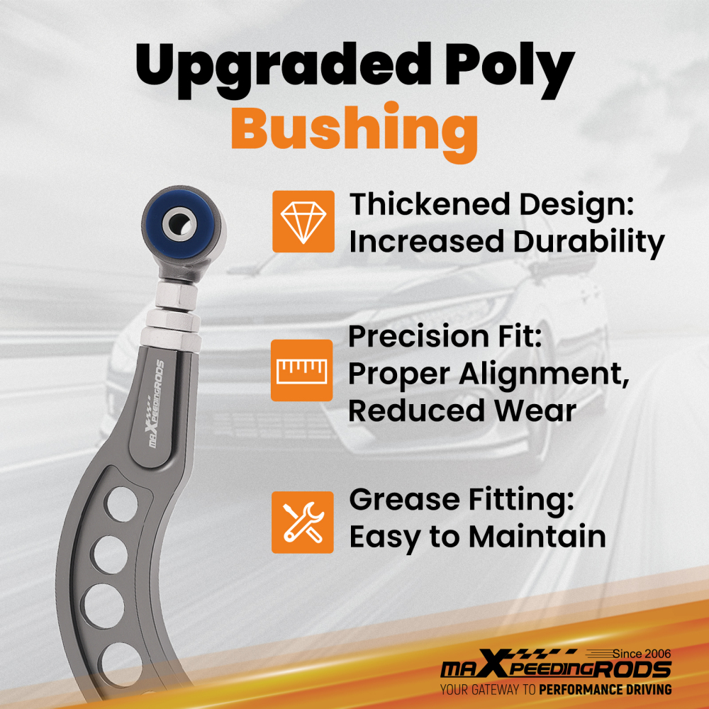 Adjustable Rear Upper Camber Control Arm Kit For Honda Civic Coupe 2006-2015