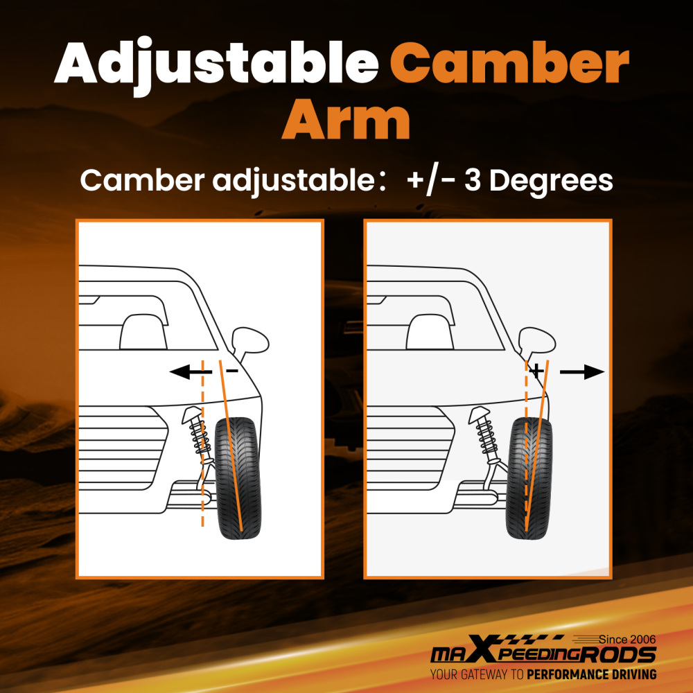 Adjustable FrontRear Camber Control Arm Kit For 2008 2009-2012 compatible for Honda Accord