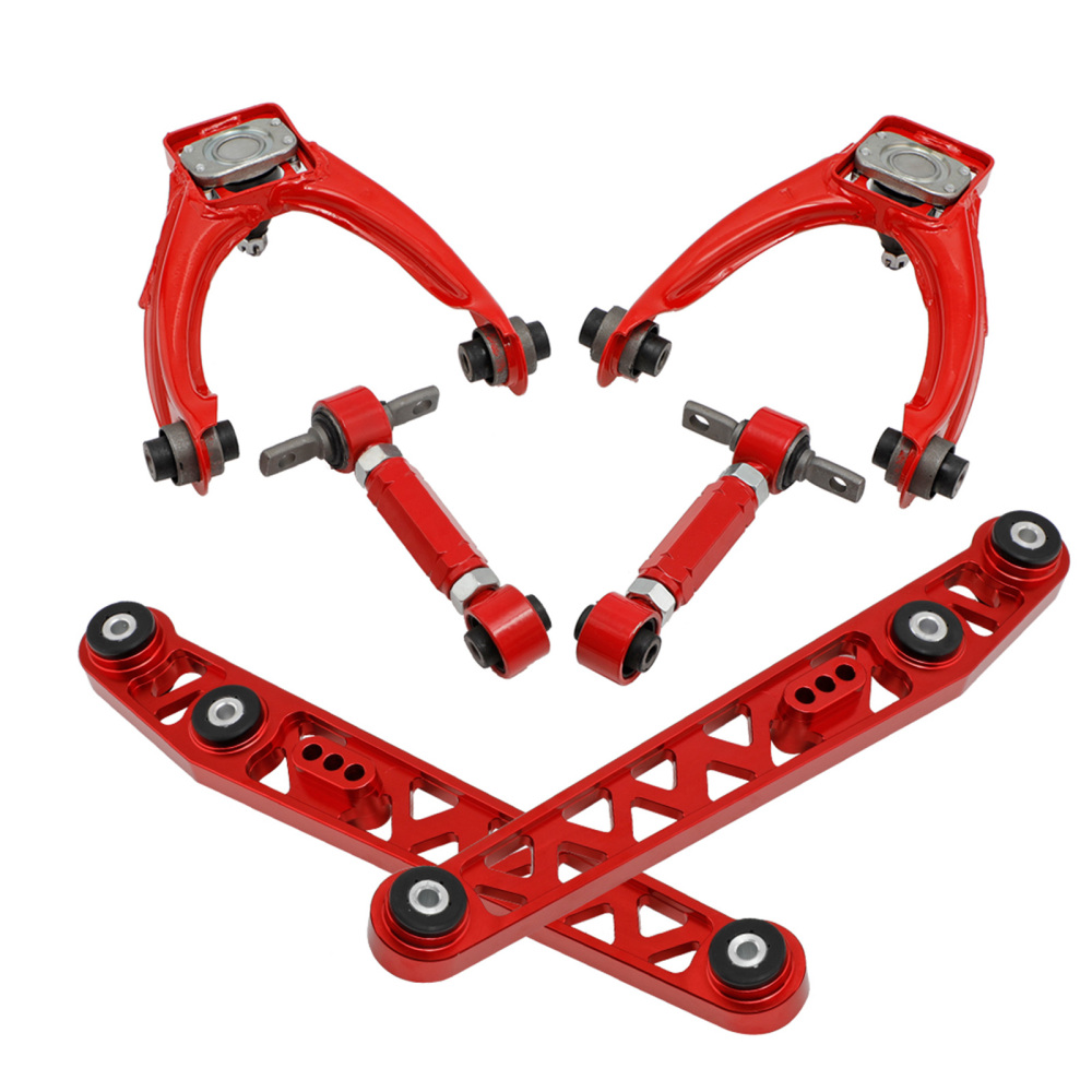 8pcs Front Rear Camber Toe Arms Kit Lower Control arms For 1996-2000 compatible for Honda Civic