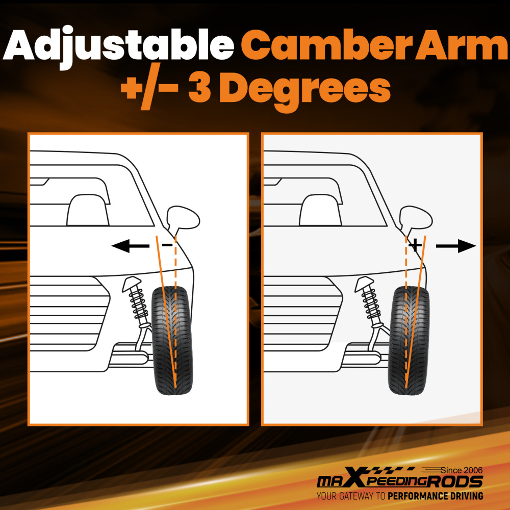 8PCS FRONT REAR CAMBER TOE ARM KIT + LOWER CONTROL ARM compatible for HONDA CIVIC 1996-2000